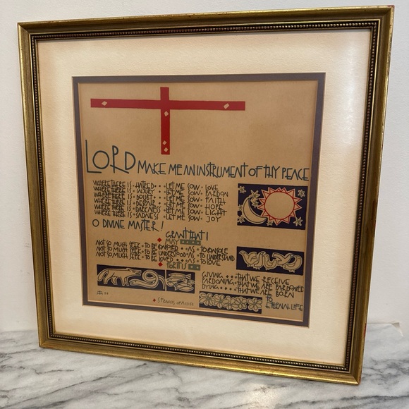 St Francis of Assisi Peace prayer framed print - Picture 14 of 14